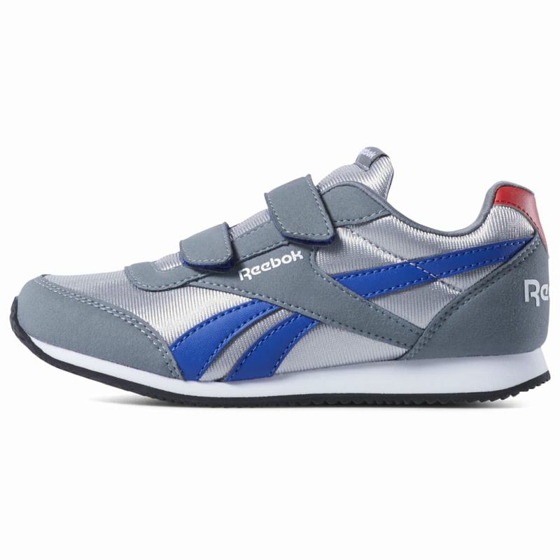 Reebok Royal Classic Jogger 2 Tenisky Chlapcenske - Siva/Kráľovská Modrá/Červené/Biele TU6690EK